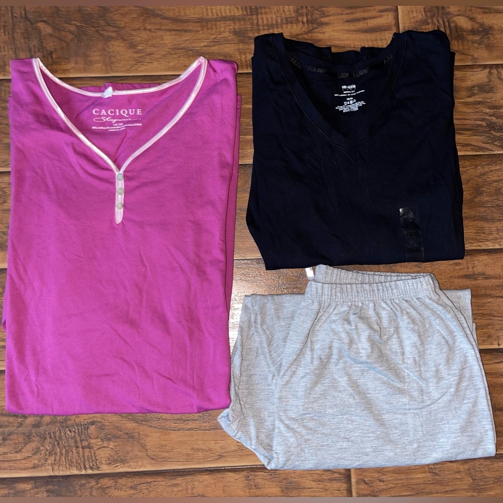 Women’s Pajama Bundle Cacique, Venezia, & Jones New York Size 18/20 NWT